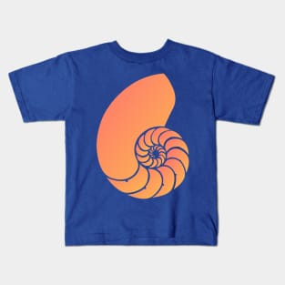 Ammonite Cephalopod Fossil Design Kids T-Shirt